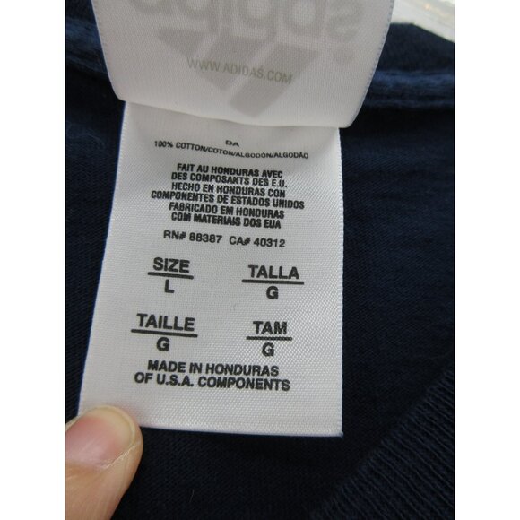 VINTAGE Pittsburgh Panthers Shirt Large Adidas NCAA Y2K Tee Sportswear - Picture 10 of 11